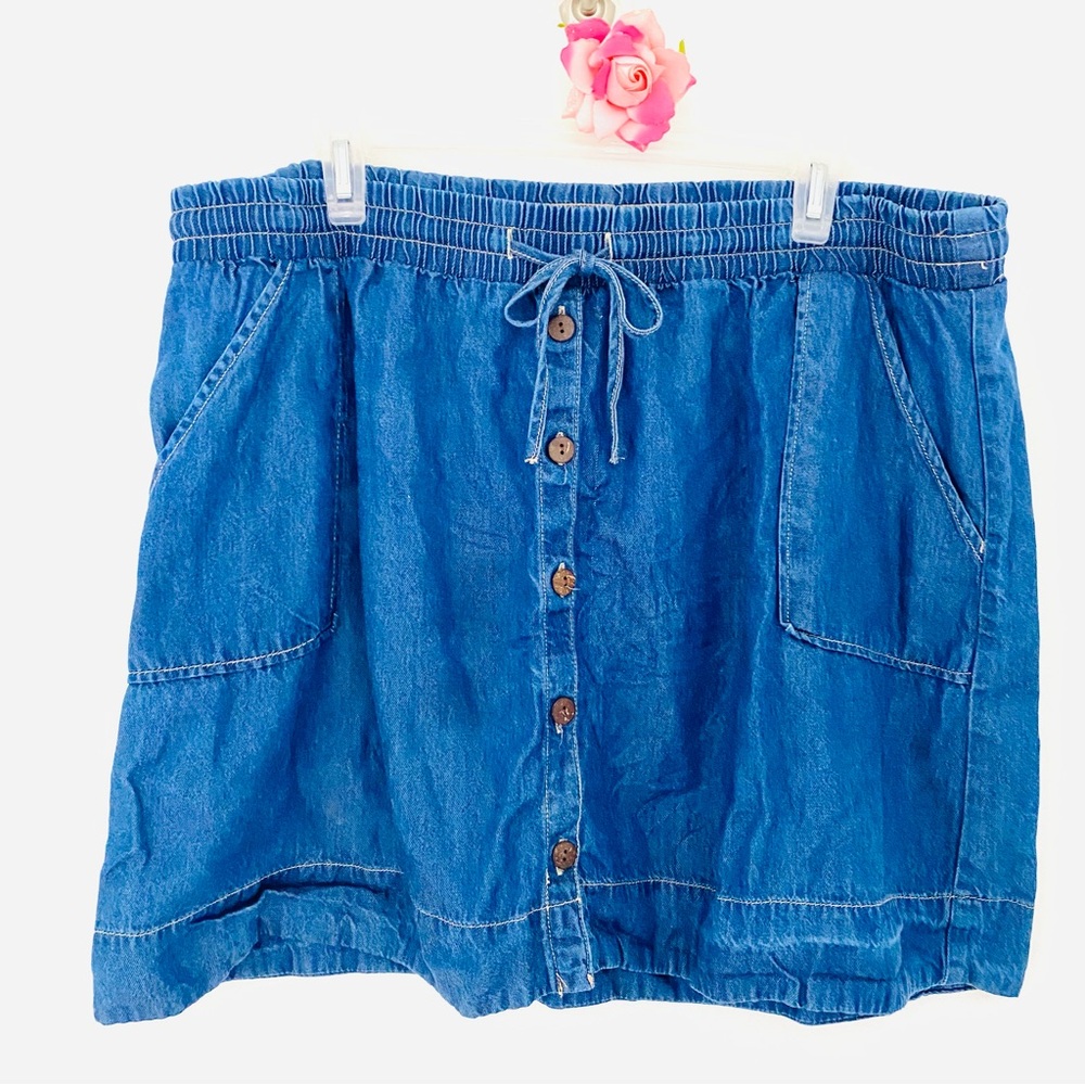 Universal Thread Blue Denim Mini Skirt